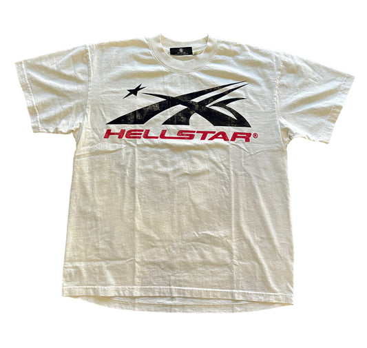 Hellstar Sport Logo Gel T-Shirt White New