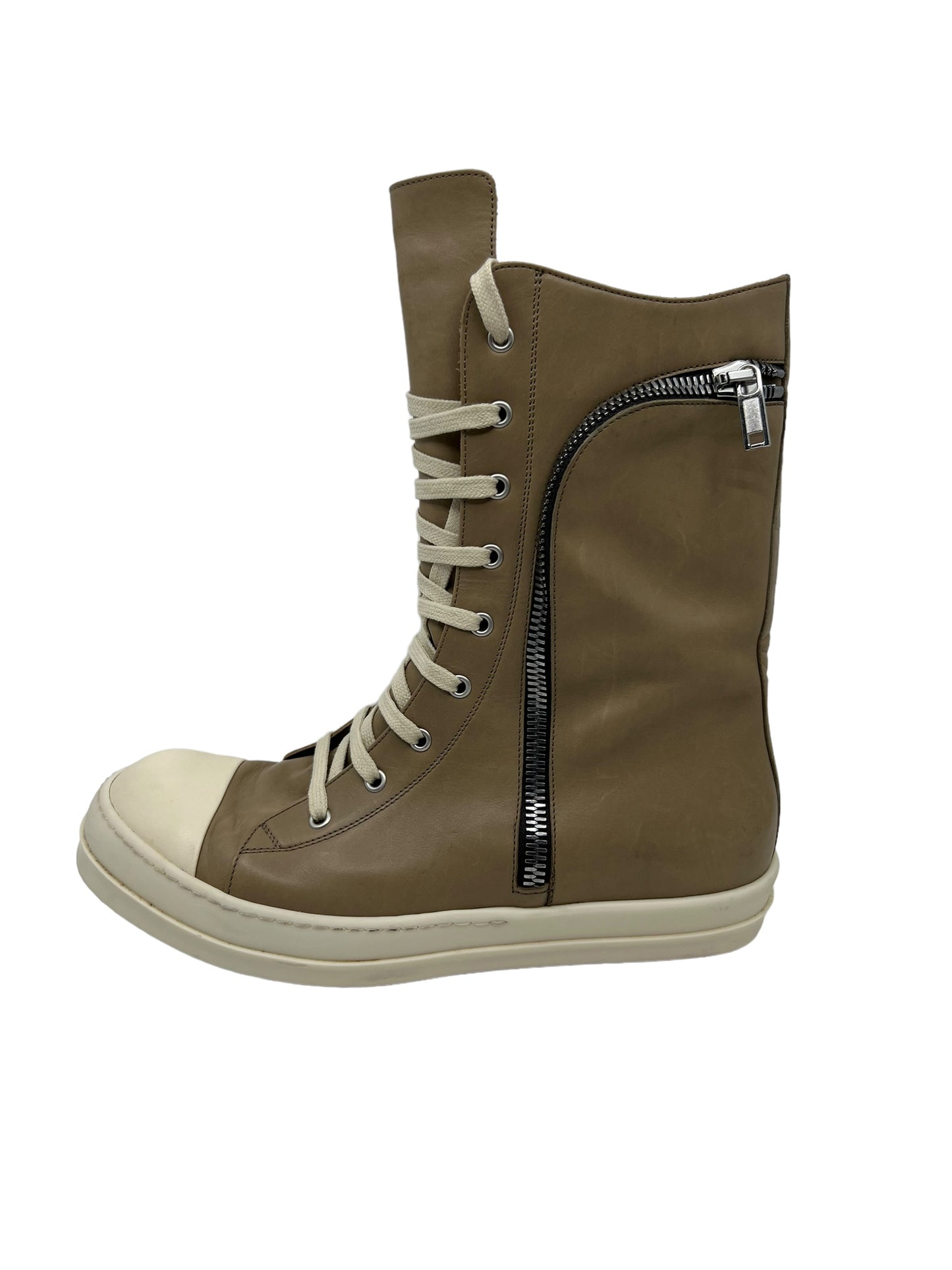 Rick Owens Cargo Basket Leather Hi-top pre-owned size 43