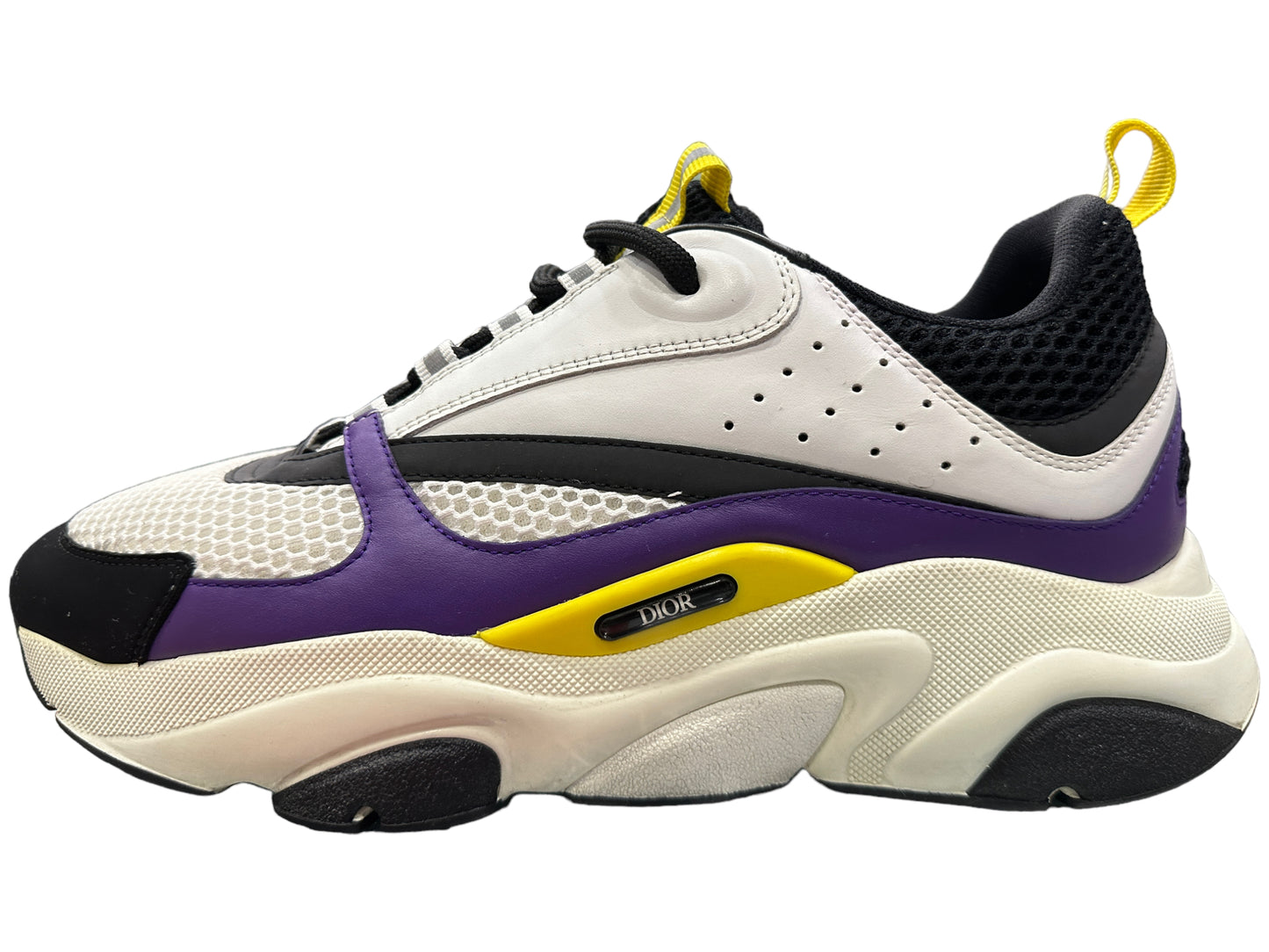 Dior B22 Trainer White Purple Yellow Size 44 Pre-owned
