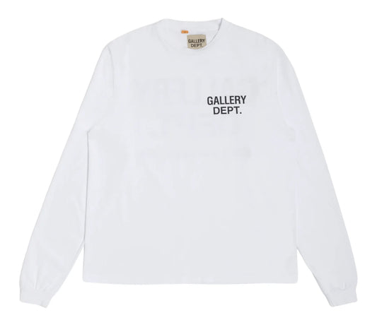 Gallery Department Souvenir Long Sleeve Tee Shirt White New