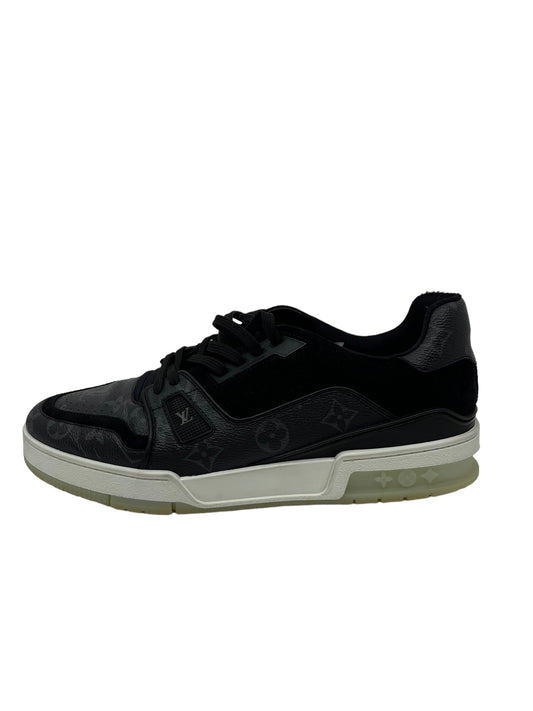 LV Monogram Eclipse LV Trainer Black Sneaker Size 8 Pre-Owned