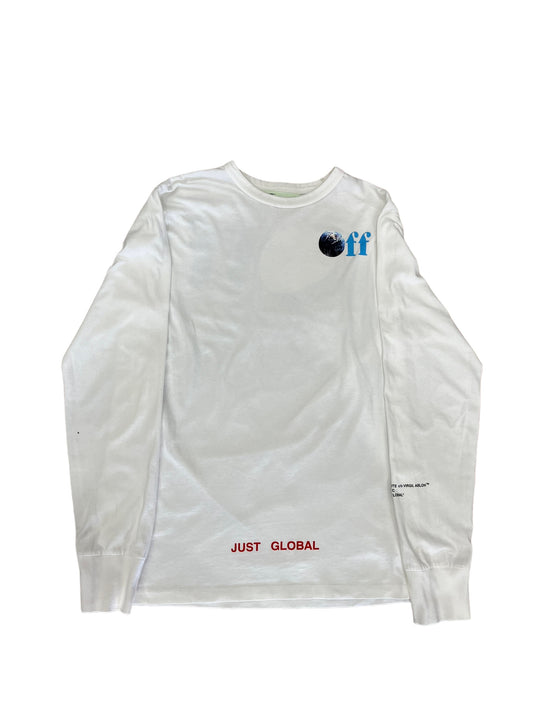 KITH NYC X Off White Just Global L/S  Tshirt M Preowned